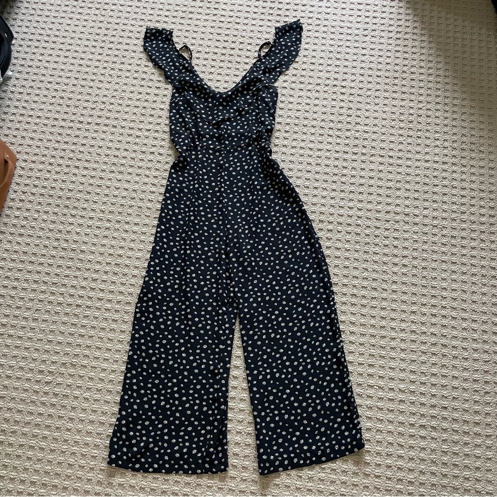 Black and White Polka Dot Jumpsuit